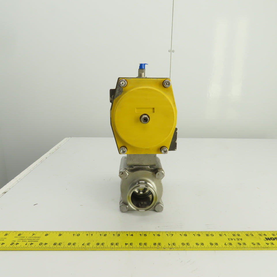 Sonic Torque ST90 Pneumatic Valve Actuator 120PSI Sharpe CF3M 2" Sanitary Valve