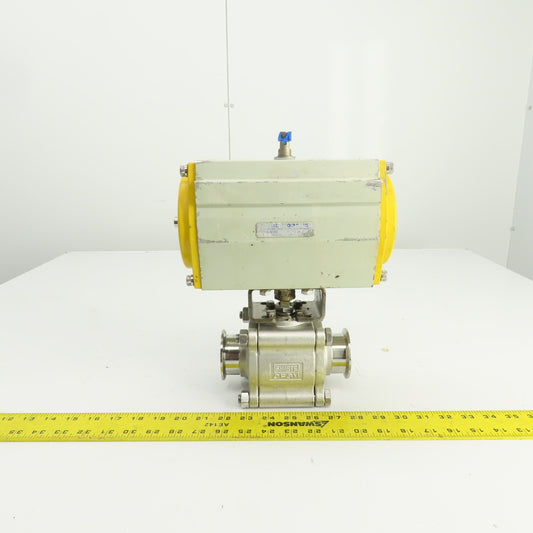 Sonic Torque ST90 Pneumatic Valve Actuator 120PSI Sharpe CF3M 2" Sanitary Valve