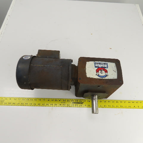 Ironman BM0832-40-R-56 40:1 Ratio Right Hand Gear Reducer 43.5RPM Out 3PH 1.5HP