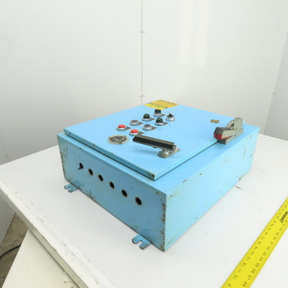 Size 00 9A Manual 2-Motor Starter Control Panel 0.5 To 2HP 115-600VAC Disconnect