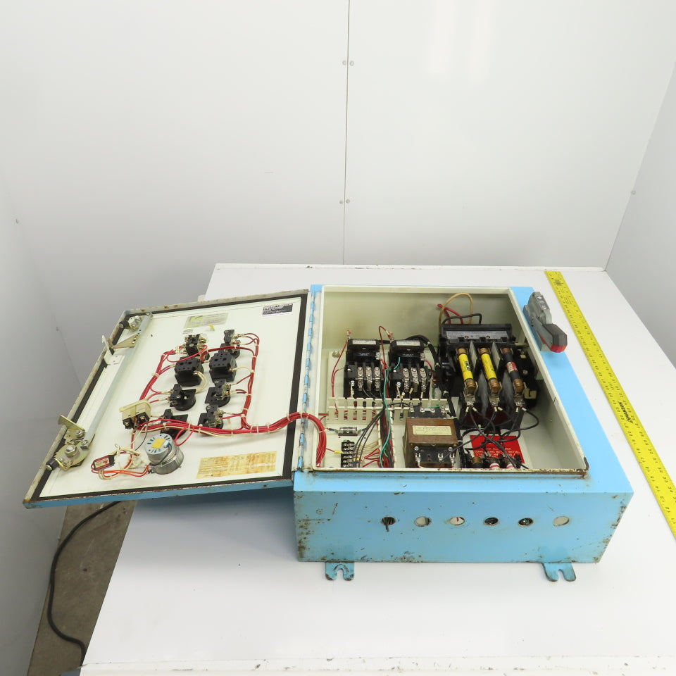 Size 00 9A Manual 2-Motor Starter Control Panel 0.5 To 2HP 115-600VAC Disconnect
