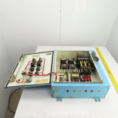 Size 00 9A Manual 2-Motor Starter Control Panel 0.5 To 2HP 115-600VAC Disconnect