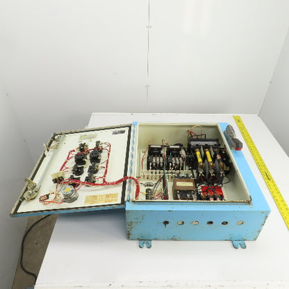 Size 00 9A Manual 2-Motor Starter Control Panel 0.5 To 2HP 115-600VAC Disconnect