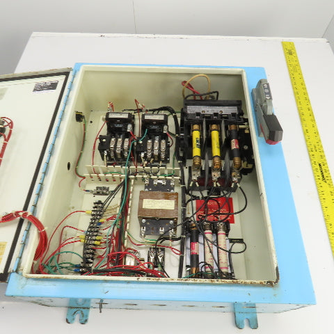 Size 00 9A Manual 2-Motor Starter Control Panel 0.5 To 2HP 115-600VAC Disconnect