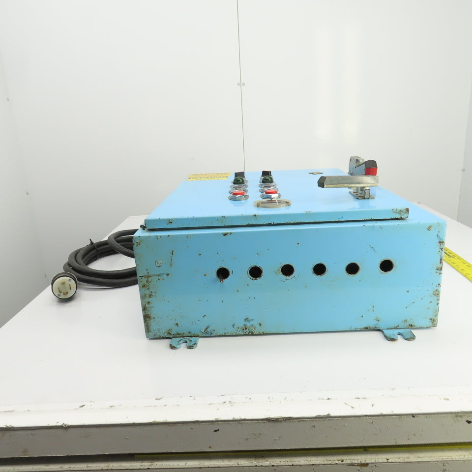 Size 00 9A Manual 2-Motor Starter Control Panel 0.5 To 2HP 115-600VAC Disconnect
