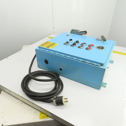 Size 00 9A Manual 2-Motor Starter Control Panel 0.5 To 2HP 115-600VAC Disconnect