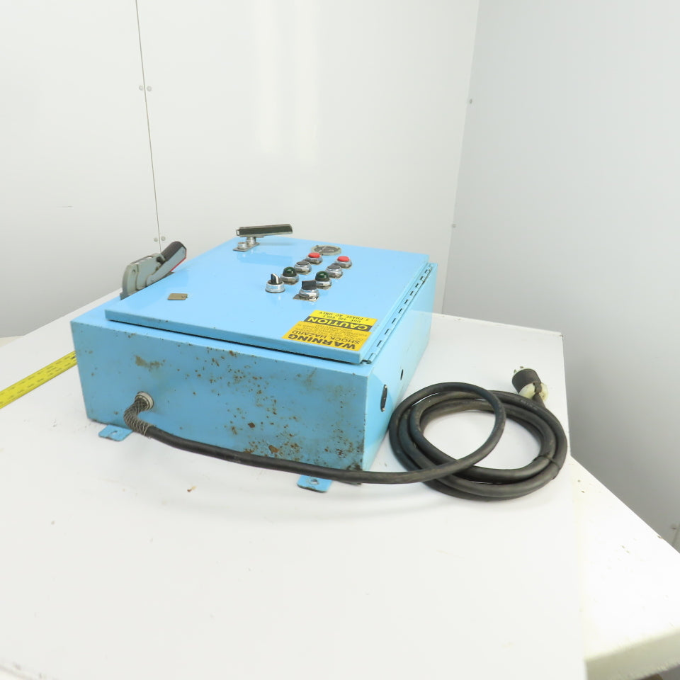 Size 00 9A Manual 2-Motor Starter Control Panel 0.5 To 2HP 115-600VAC Disconnect