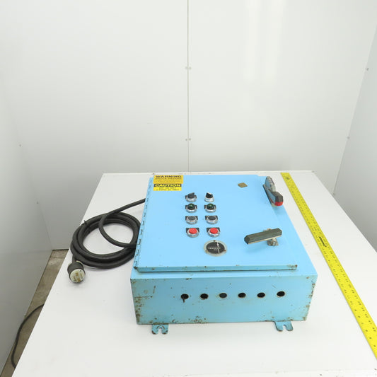 Size 00 9A Manual 2-Motor Starter Control Panel 0.5 To 2HP 115-600VAC Disconnect