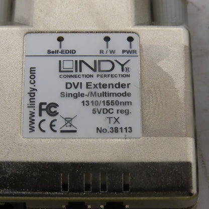 Lindy 38301 DVI DVI-D 500Mm Fiber Optic Cable Extender 1 Pair