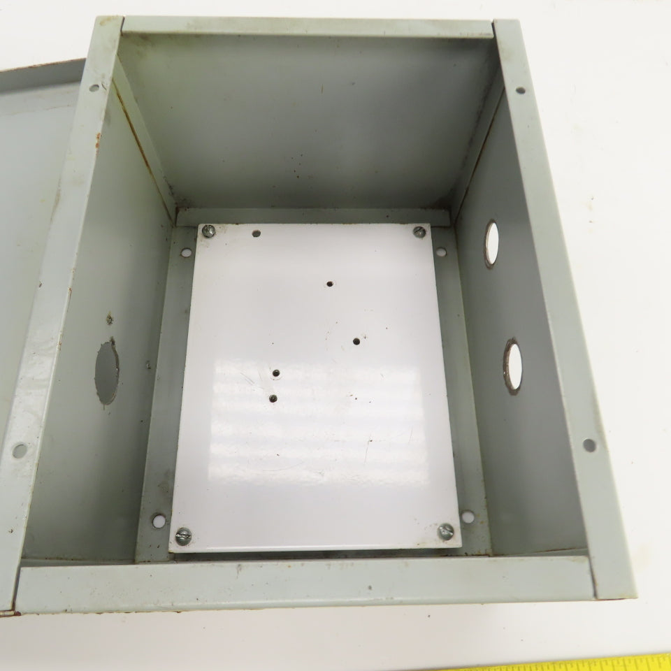 Hoffman A-10N86 10" x 8" x 6" Steel Electrical Enclosure W/Backplate Type 1
