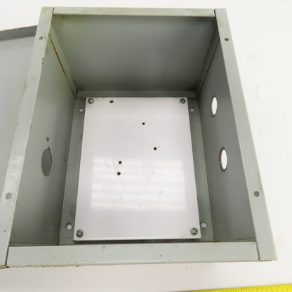 Hoffman A-10N86 10" x 8" x 6" Steel Electrical Enclosure W/Backplate Type 1