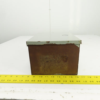 Hoffman A-10N86 10" x 8" x 6" Steel Electrical Enclosure W/Backplate Type 1