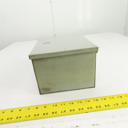Hoffman A-10N86 10" x 8" x 6" Steel Electrical Enclosure W/Backplate Type 1