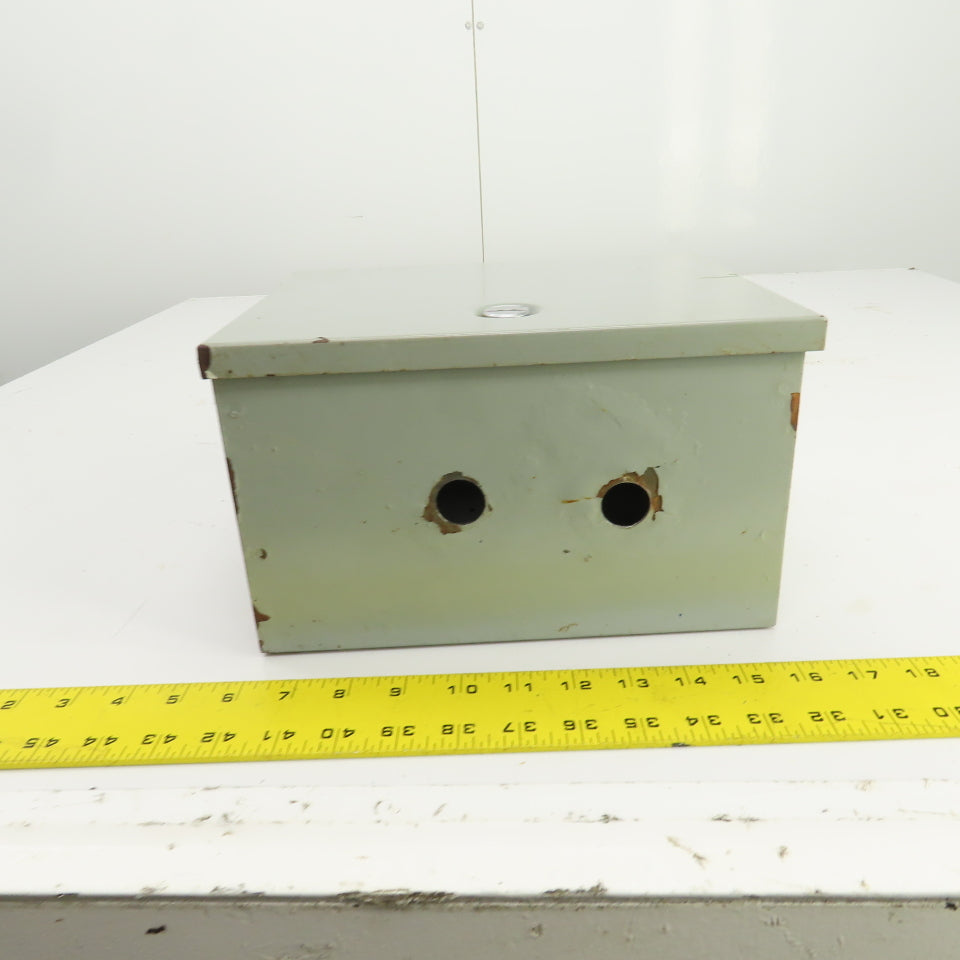 Hoffman A-10N86 10" x 8" x 6" Steel Electrical Enclosure W/Backplate Type 1