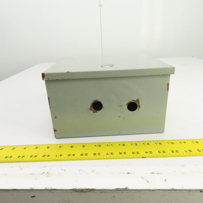 Hoffman A-10N86 10" x 8" x 6" Steel Electrical Enclosure W/Backplate Type 1