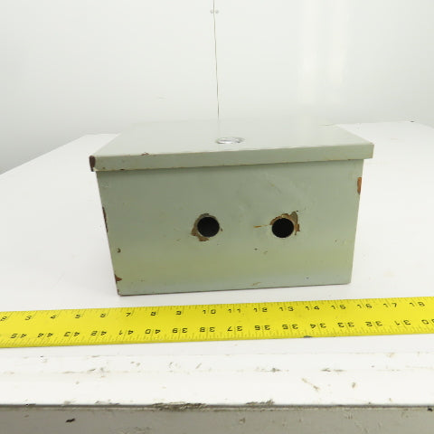 Hoffman A-10N86 10" x 8" x 6" Steel Electrical Enclosure W/Backplate Type 1