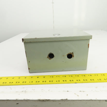 Hoffman A-10N86 10" x 8" x 6" Steel Electrical Enclosure W/Backplate Type 1