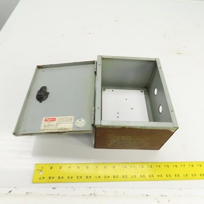 Hoffman A-10N86 10" x 8" x 6" Steel Electrical Enclosure W/Backplate Type 1