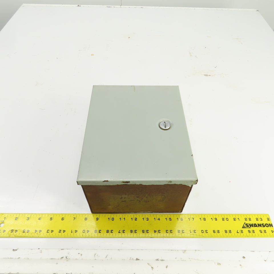 Hoffman A-10N86 10" x 8" x 6" Steel Electrical Enclosure W/Backplate Type 1