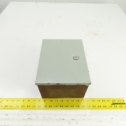 Hoffman A-10N86 10" x 8" x 6" Steel Electrical Enclosure W/Backplate Type 1