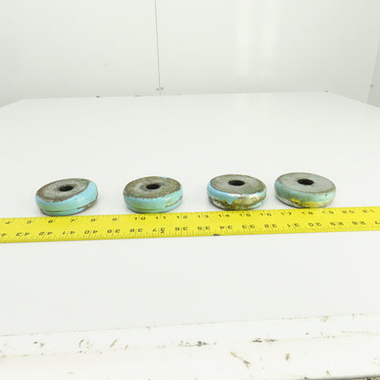 3" OD Vibration Isolation Mounting Shock Pads 5/8" Thru Hole Lot Of 4