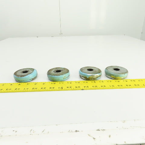 3" OD Vibration Isolation Mounting Shock Pads 5/8" Thru Hole Lot Of 4