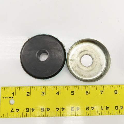 3" OD Vibration Isolation Mounting Shock Pads 5/8" Thru Hole Lot Of 4