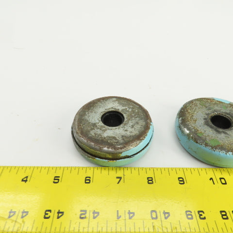 3" OD Vibration Isolation Mounting Shock Pads 5/8" Thru Hole Lot Of 4