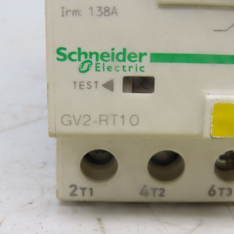 Schneider Electric CV2-RT10 Manual Motor Starter 3 Pole 600V 5Hp 4A-6.3 Overload