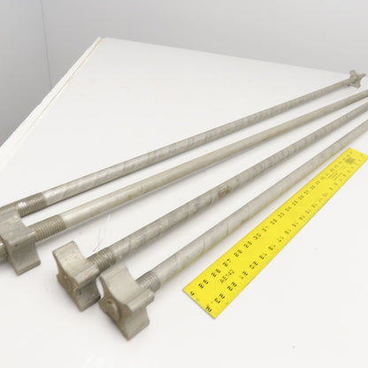 M22-3.0 Double Ended Threaded Stud Tie Rod 53" OAL Aluminum Lot Of 4