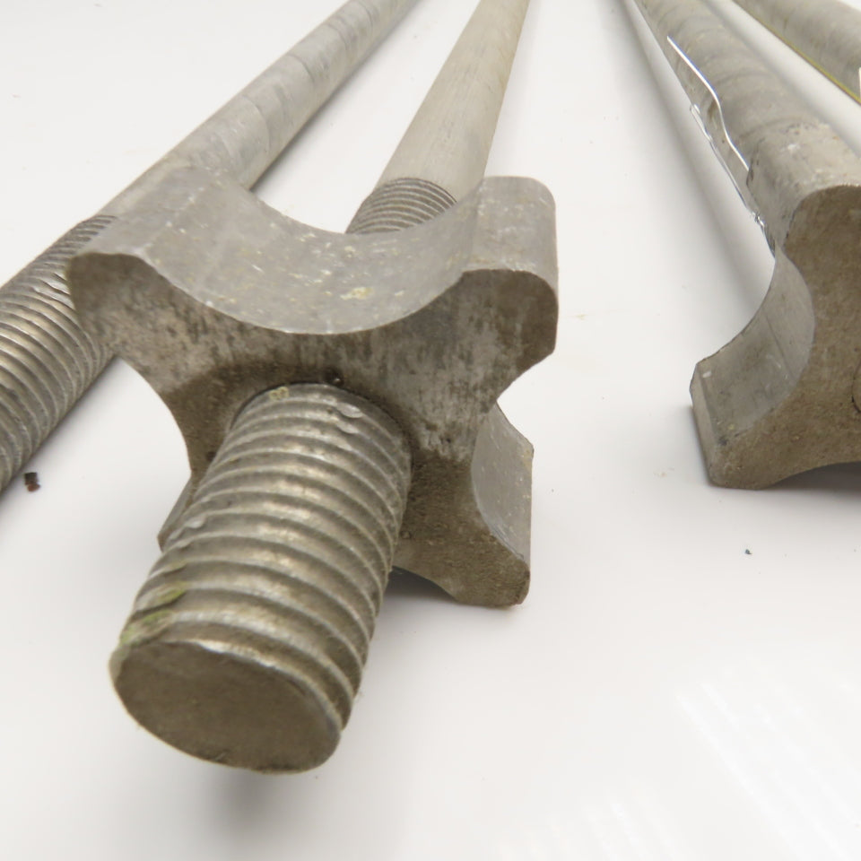 M22-3.0 Double Ended Threaded Stud Tie Rod 53" OAL Aluminum Lot Of 4