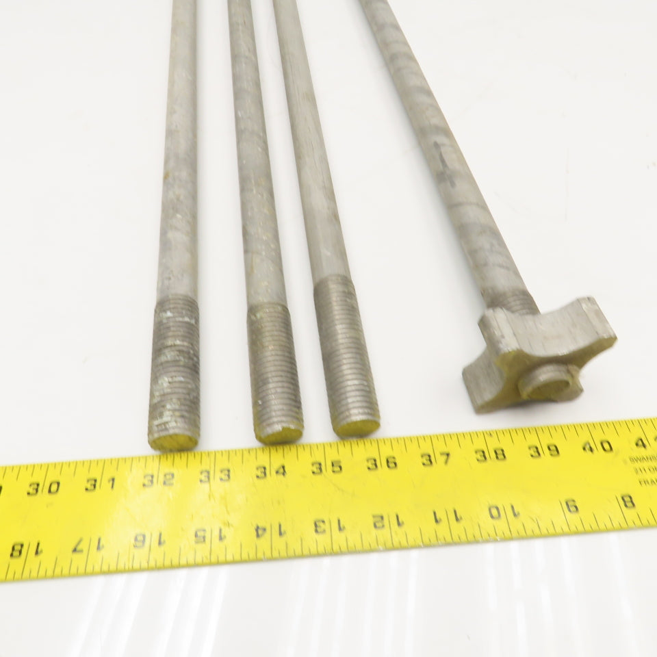 M22-3.0 Double Ended Threaded Stud Tie Rod 53" OAL Aluminum Lot Of 4