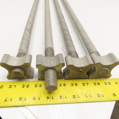 M22-3.0 Double Ended Threaded Stud Tie Rod 53" OAL Aluminum Lot Of 4