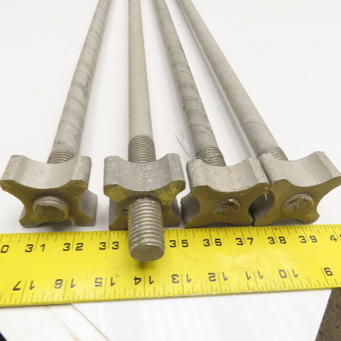 M22-3.0 Double Ended Threaded Stud Tie Rod 53" OAL Aluminum Lot Of 4