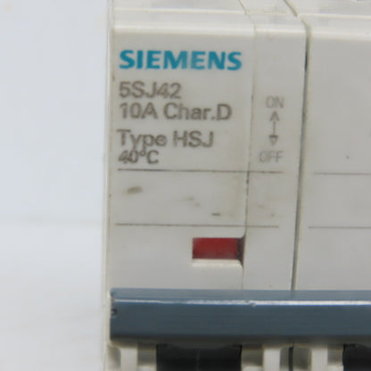 Siemens 5SJ4210-8HG41 Circuit Breaker 2-Pole 400V 10A AWG14-AWG 4