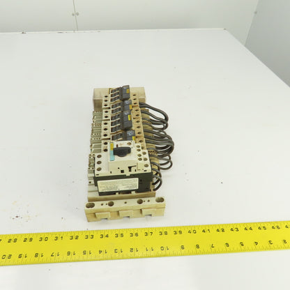 Wohner AES 3x38 Busbar Mounted Fuse Holders & 1 Breaker 1.6A 600V