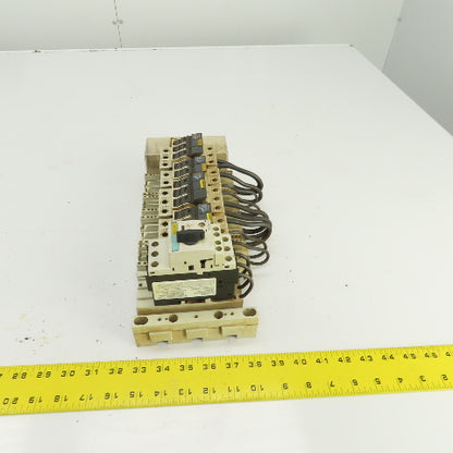 Wohner AES 3x38 Busbar Mounted Fuse Holders & 1 Breaker 1.6A 600V