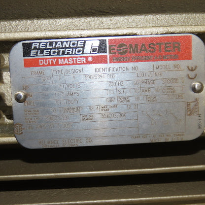 Reliance Duty Master 40Hp 200V 60Hz 1775RPM Dual Shaft Motor 324T