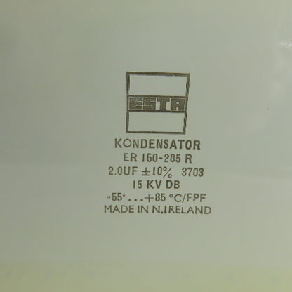 ESTR Kondensator ER 150-205 R 2.0UF + 10% Capacitor 15 KV DB