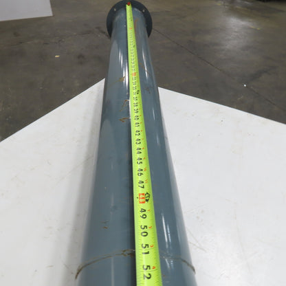 7" Rigid Welded Seam Flange Mount Duct 90° Elbow 51" Run 12-1/2" Drop 73" OAL