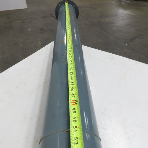 7" Rigid Welded Seam Flange Mount Duct 90° Elbow 51" Run 12-1/2" Drop 73" OAL
