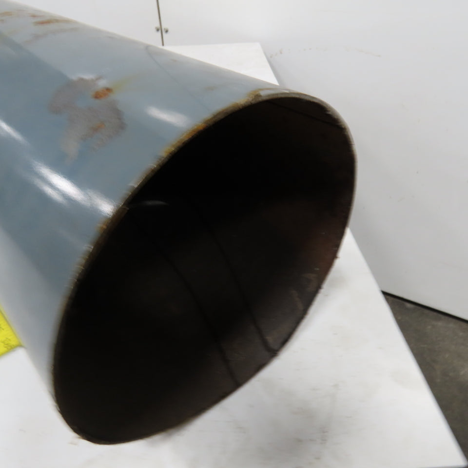 7" Rigid Welded Seam Flange Mount Duct Cut Off 50" OAL