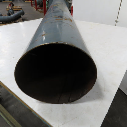 7" Rigid Welded Seam Flange Mount Duct Cut Off 50" OAL