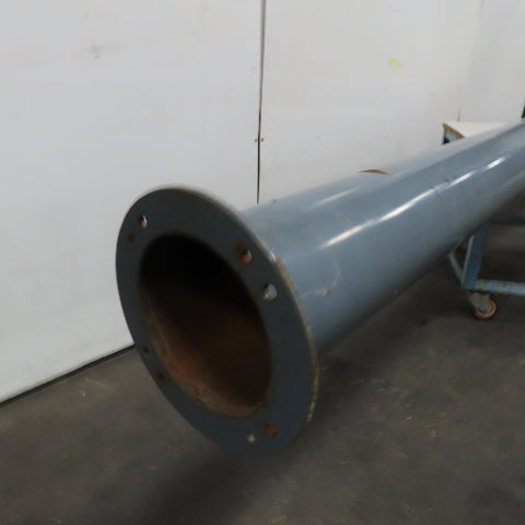 7" Rigid Welded Seam Flange Mount Duct Cut Off 190" 15'8"