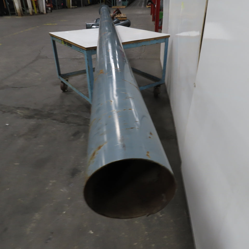7" Rigid Welded Seam Flange Mount Duct Cut Off 190" 15'8"