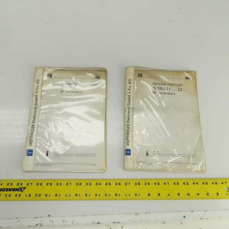Trumpf IS TRU 11-?22 RF Generator Service Manual & Operating Instructions Lot/2