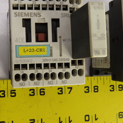 Siemens 3RH1140-2BB40 Control Relay 10A 600V AC Lot Of 6