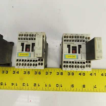 Siemens 3RH1140-2BB40 Control Relay 10A 600V AC Lot Of 6