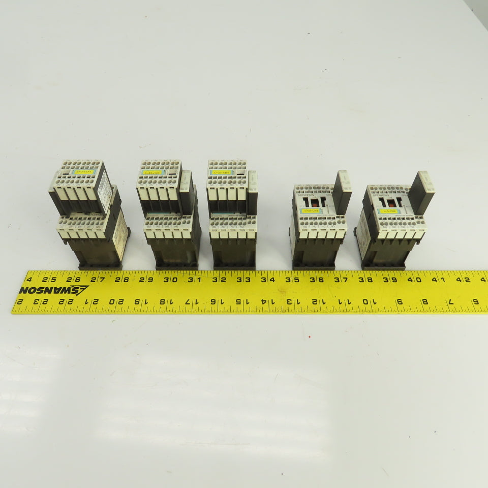 Siemens 3RH1140-2BB40 Control Relay 10A 600V AC Lot Of 6