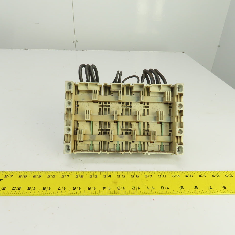 Wohner AES 3x38 Siemens Busbar Mounted Fuse Holders 1 to 10A 600V